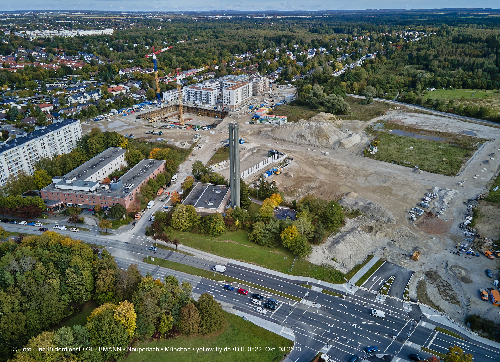 09.10.2020 - Baustelle Alexisqaurtier und Pandion Verde in Neuperlach